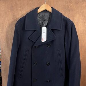 J. Crew Men's Dark Blue Peacoat